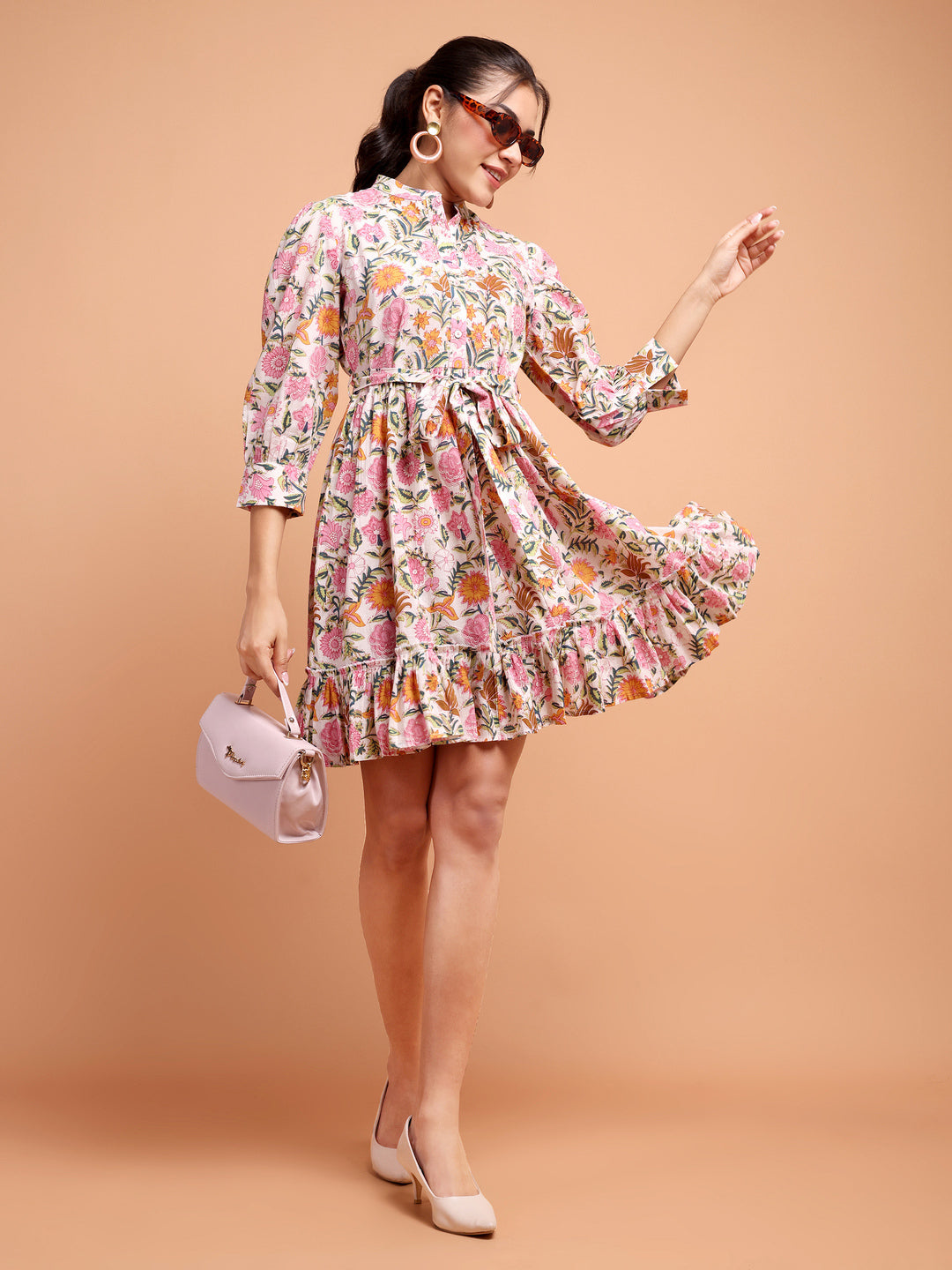 Sanghaneri Summer dress with belt